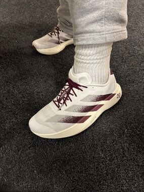Adidas Maroon and White